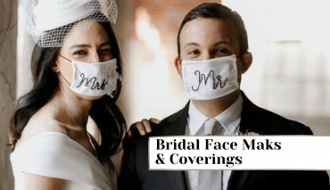 Stylish Masks And Coverings For Bride And Grooms
