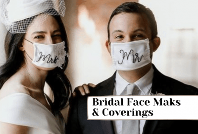 Stylish Masks And Coverings For Bride And Grooms