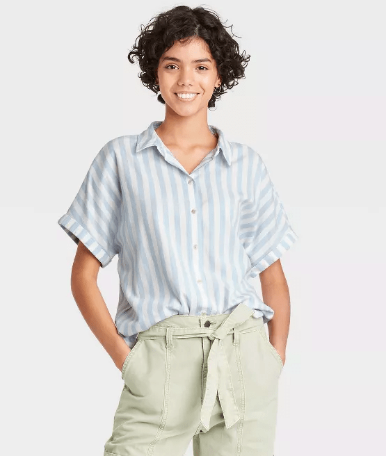 Short Sleeve Button-Down Shirt