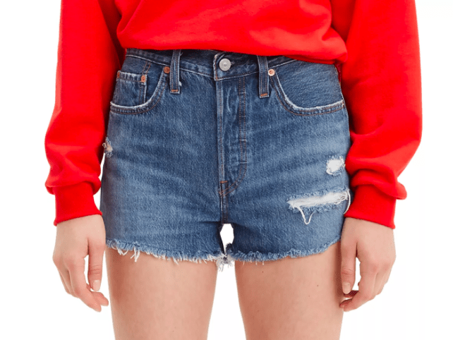 Women's Levi's® 501® Original Frayed Jeans Shorts