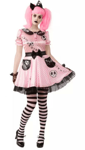 BuySeasons Women's Pink Skelly Adult Costume