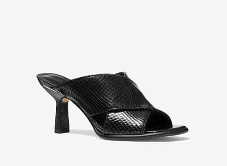 Gideon Snake Embossed Leather sandals