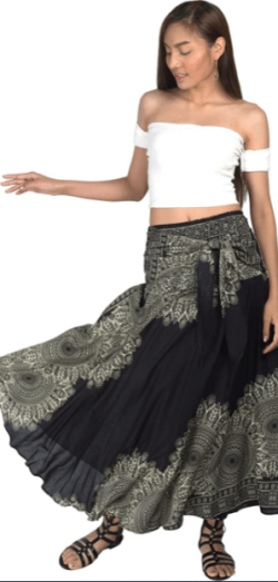 Stylish Black convertible skirt with top