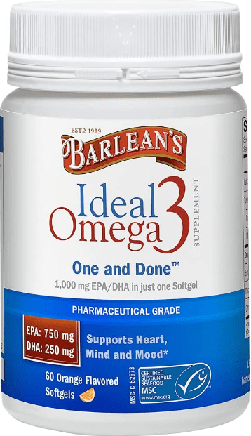 Barlean's Ideal Omega 3 Fish Oil Supplement