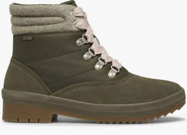 Keds - Women Camp Boot in Mix Olive Suede