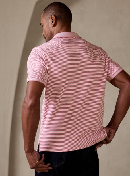 LUXURY-TOUCH PERFORMANCE POLO back