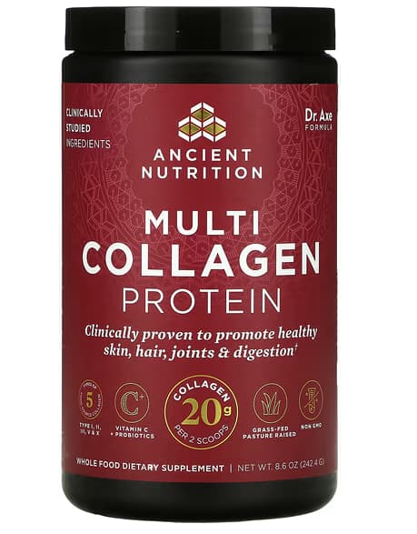 Ancient Nutrition Multi Collagen Peptides Protein Powder Pure