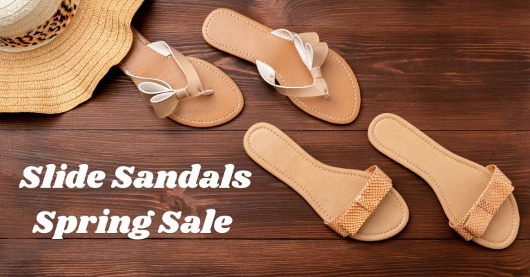 Beach Slide Sandals Spring Sale